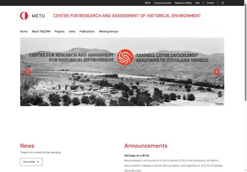 Home | CENTRE FOR RESEARCH AND ASSESSMENT OF HISTORICAL ENVIRONMENT