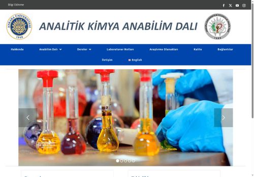 Analitik Kimya Anabilim Dalı