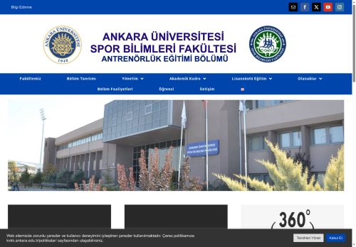 Antrenörlük Eğitimi Bölümü – Ankara Üniversitesi Spor Bilimleri Fakültesi