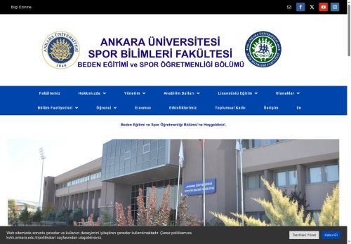 Beden Eğitimi Bölümü – Ankara Üniversitesi Spor Bilimleri Fakültesi