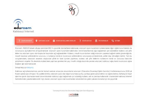 Osmaniye Korkut Ata Üniversitesi - EDUROAM