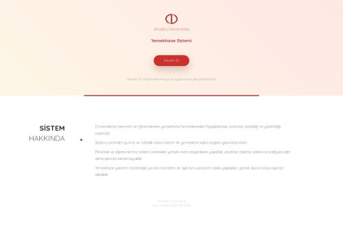 Yemekhane | Anadolu Üniversitesi