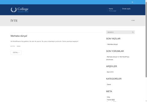 İYTE | İzmir Yüksek Teknoloji Enstitüsü