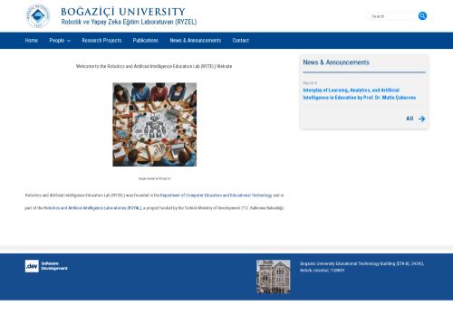 Welcome to Robotik ve Yapay Zeka Eğitim Laboratuvarı (RYZEL) | Robotik ve Yapay Zeka Eğitim Laboratuvarı (RYZEL)