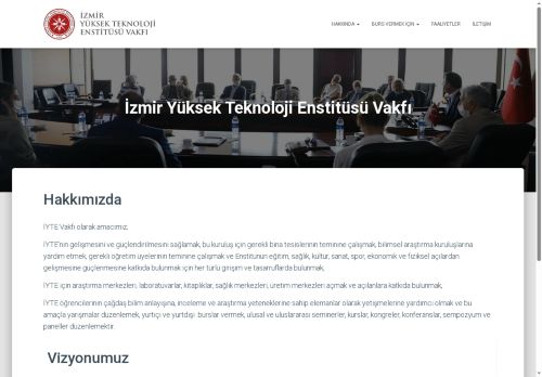 Nakdi Bağışlarınız İçin – İzmir Yüksek Teknoloji Enstitüsü Vakfı