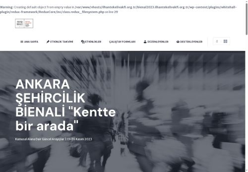 İTŞKV Ankara Şehircilik Bienali – Kentte bir Arada-13-26 Kasım 2023