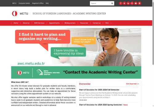 ACADEMIC WRITING CENTER | ... where collaboration matters - SCHOOL OF FOREIGN LANGUAGES