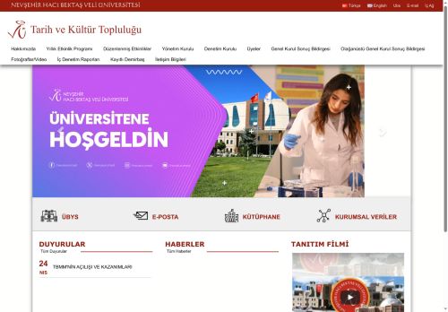 Tarih ve Kültür Topluluğu | NEVŞEHİR HACI BEKTAŞ VELİ ÜNİVERSİTESİ