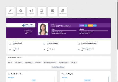 Prof.Dr. Serap COŞANSU AKDEMİR