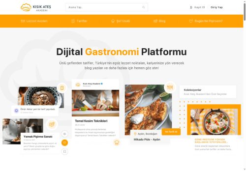 Türkiye'nin Dijital Gastronomi Platformu | Kısık Ateş Akademi