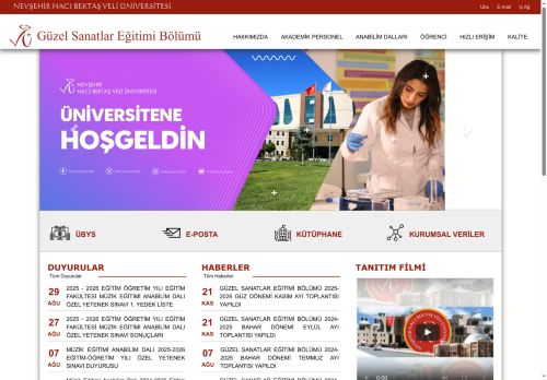 Güzel Sanatlar Eğitimi Bölümü | NEVŞEHİR HACI BEKTAŞ VELİ ÜNİVERSİTESİ