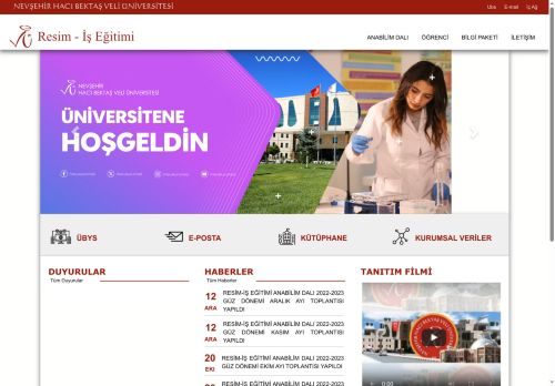 İş Eğitimi | NEVŞEHİR HACI BEKTAŞ VELİ ÜNİVERSİTESİ - Resim