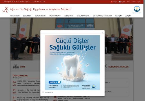 Hastalarımızın Dikkatine | Ağız ve Diş Sağlığı Uygulama ve Araştırma Merkezi