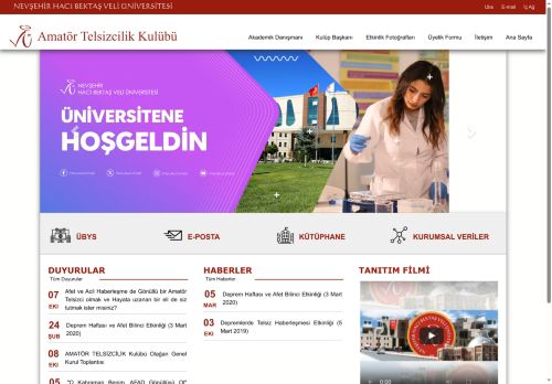 Amatör Telsizcilik Kulübü | NEVŞEHİR HACI BEKTAŞ VELİ ÜNİVERSİTESİ