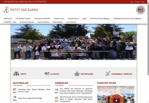 NEVÜ Sûfi Kulübü | NEVŞEHİR HACI BEKTAŞ VELİ ÜNİVERSİTESİ