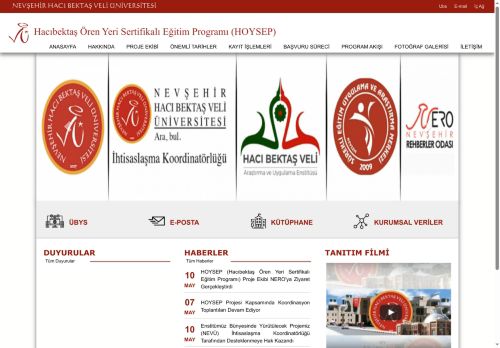 Hacıbektaş Ören Yeri Sertifikalı Eğitim Programı (HOYSEP) | NEVŞEHİR HACI BEKTAŞ VELİ ÜNİVERSİTESİ