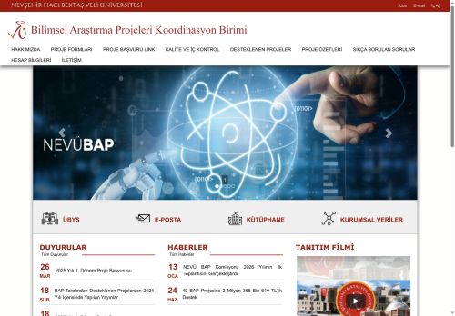 Projeler | Bilimsel Araştırma Projeleri Koordinasyon Birimi