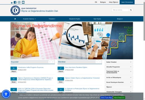 Ölçme ve Değerlendirme Anabilim Dalı