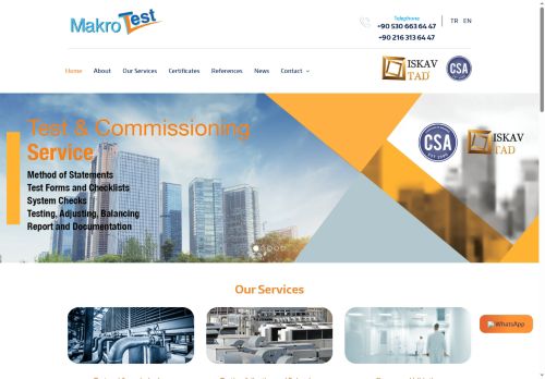 Profesyonel Sertifikalı 3.Taraf Hizmetler - Ana Sayfa - Makro Test