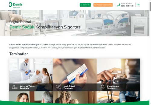 Demir Sağlık | Sağlık Turizmi Komplikasyon Sigortası