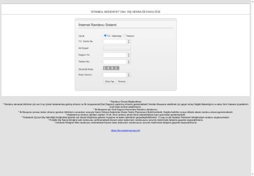 disrandevu.medeniyet.edu.tr