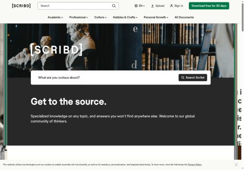 Scribd: Home to the world’s documents.