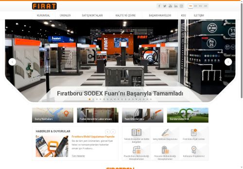 PE & PPRC & PVC Boru, PVC Pencere & Kapı Sistemleri | Fırat