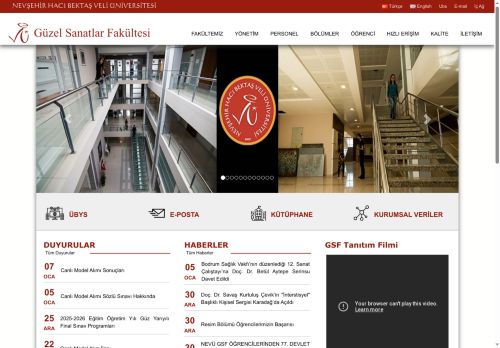 Kalite Ek Menü | Güzel Sanatlar Fakültesi