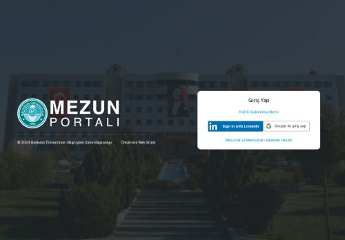 Giriş - Balıkesir Üniversitesi Mezun Portalı