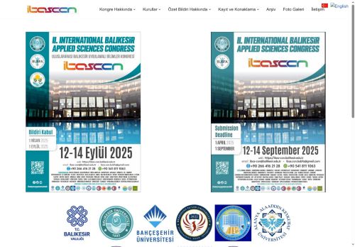 IBAS-CON – ULUSLARARASI BALIKESİR UYGULAMALI BİLİMLER KONGRESİ