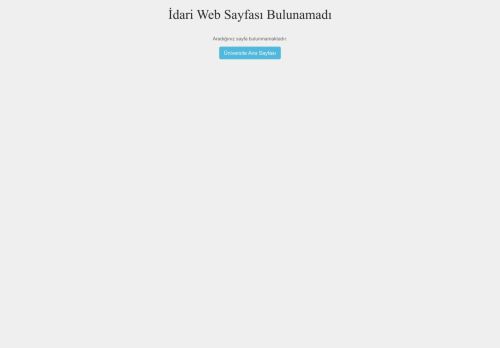 Web Sayfası Bulunamadı