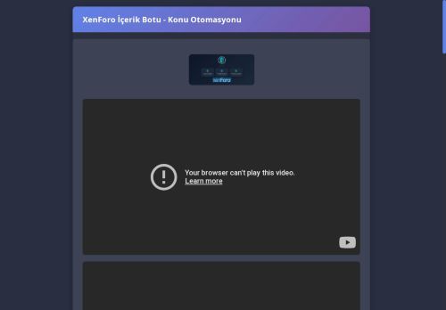 XenForo İçerik Botu | Otomatik Konu Açma & SEO Uyumlu Forum Yazılımı