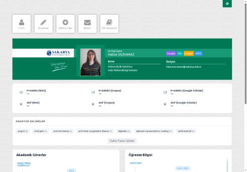 Dr.Öğr.Üyesi Hatice SIÇRAMAZ