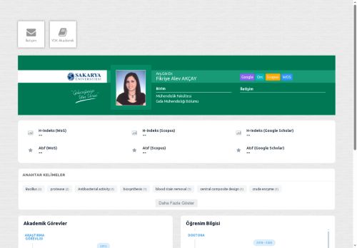 Arş.Gör.Dr. Fikriye Alev AKÇAY