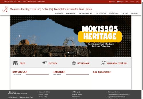 Mokissos Heritage: Bir Geç Antik Çağ Kompleksini Yeniden İnşa Etmek | NEVŞEHİR HACI BEKTAŞ VELİ ÜNİVERSİTESİ