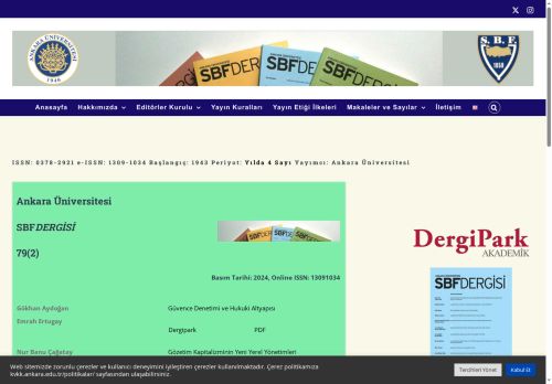 Editorial Board – SBF Dergisi