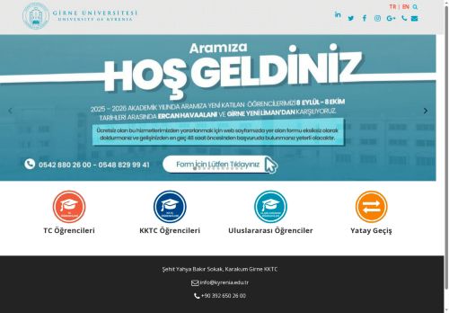 Girne Üniversitesi – Aday Öğrenciler