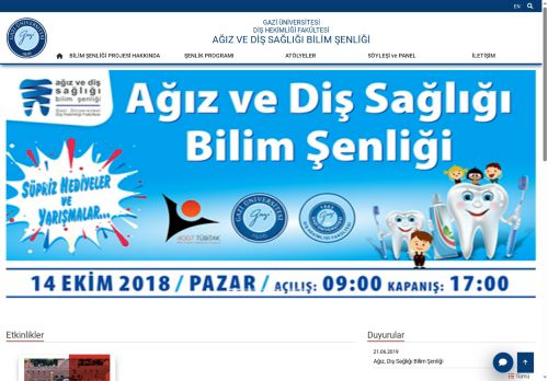 Ağız Ve Diş Sağlığı Bilim Şenliği | Diş Hekimliği Fakültesi | Gazi Üniversitesi | Gazili Olmak Ayrıcalıktır