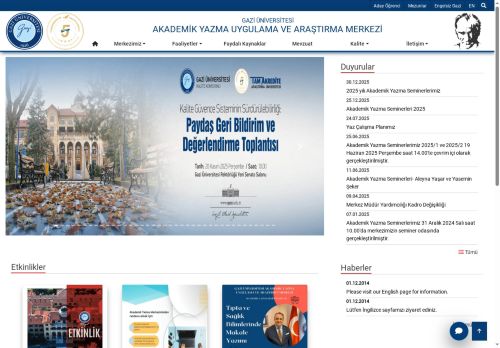 Akademik Yazma Uygulama Ve Araştırma Merkezi | Gazi Üniversitesi | Gazili Olmak Ayrıcalıktır