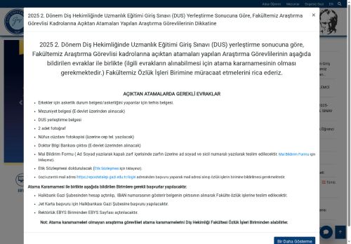 Diş Hekimliği Fakültesi | Gazi Üniversitesi | Gazili Olmak Ayrıcalıktır