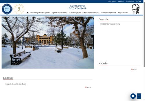 Gazi Covid-19 | Gazi Üniversitesi | Gazili Olmak Ayrıcalıktır