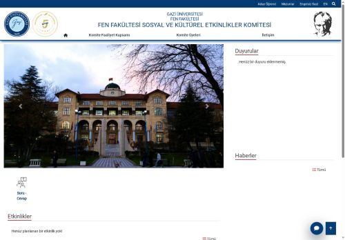 Fen Fakültesi Sosyal Ve Kültürel Etkinlikler Komitesi | Fen Fakültesi | Gazi Üniversitesi | Gazili Olmak Ayrıcalıktır