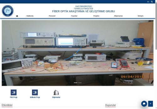 Fiber Optik Araştırma Ve Geliştirme Grubu | Teknoloji Fakültesi | Gazi Üniversitesi | Gazili Olmak Ayrıcalıktır