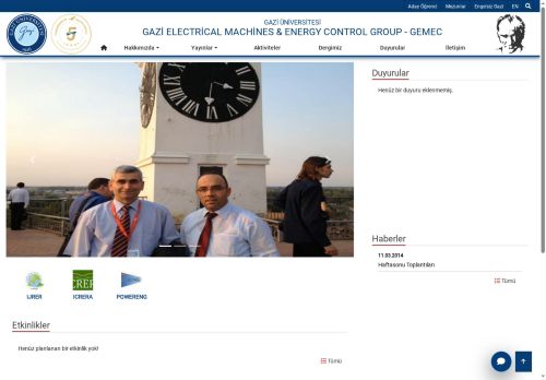 GEMEC | Gazi Üniversitesi | Gazili Olmak Ayrıcalıktır - Gazi Electrical Machines & Energy Control Group