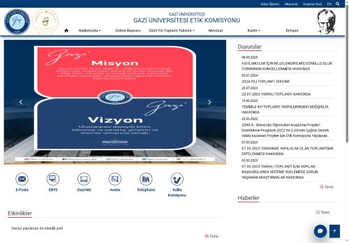 Gazi Üniversitesi Etik Komisyonu | Gazi Üniversitesi | Gazili Olmak Ayrıcalıktır