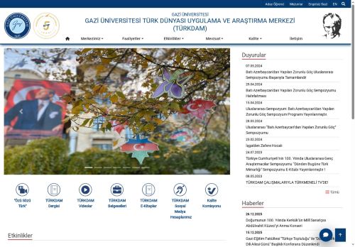 Gazi Üniversitesi Türk Dünyası Uygulama Ve Araştırma Merkezi (TÜRKDAM) | Gazi Üniversitesi | Gazili Olmak Ayrıcalıktır