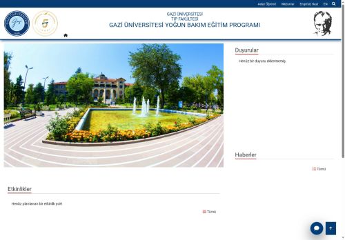 Gazi Üniversitesi Yoğun Bakım Eğitim Programı | Tıp Fakültesi | Gazi Üniversitesi | Gazili Olmak Ayrıcalıktır