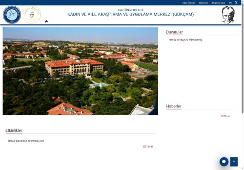 Kadın Ve Aile Araştırma Ve Uygulama Merkezi (GÜKÇAM) | Gazi Üniversitesi | Gazili Olmak Ayrıcalıktır