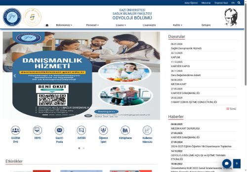 Odyoloji Bölümü | Sağlık Bilimleri Fakültesi | Gazi Üniversitesi | Gazili Olmak Ayrıcalıktır