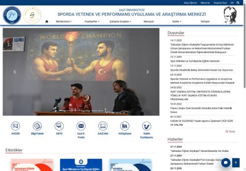 Sporda Yetenek Ve Performans Uygulama Ve Araştırma Merkezi | Gazi Üniversitesi | Gazili Olmak Ayrıcalıktır